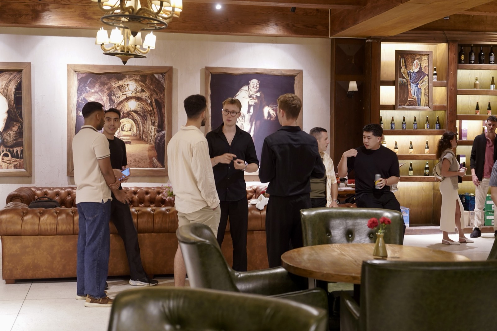 Founders in conversation across hosted tables at FOR YOU SteakHouse, Da Nang